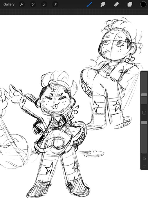 Sketching out my berrysona! 