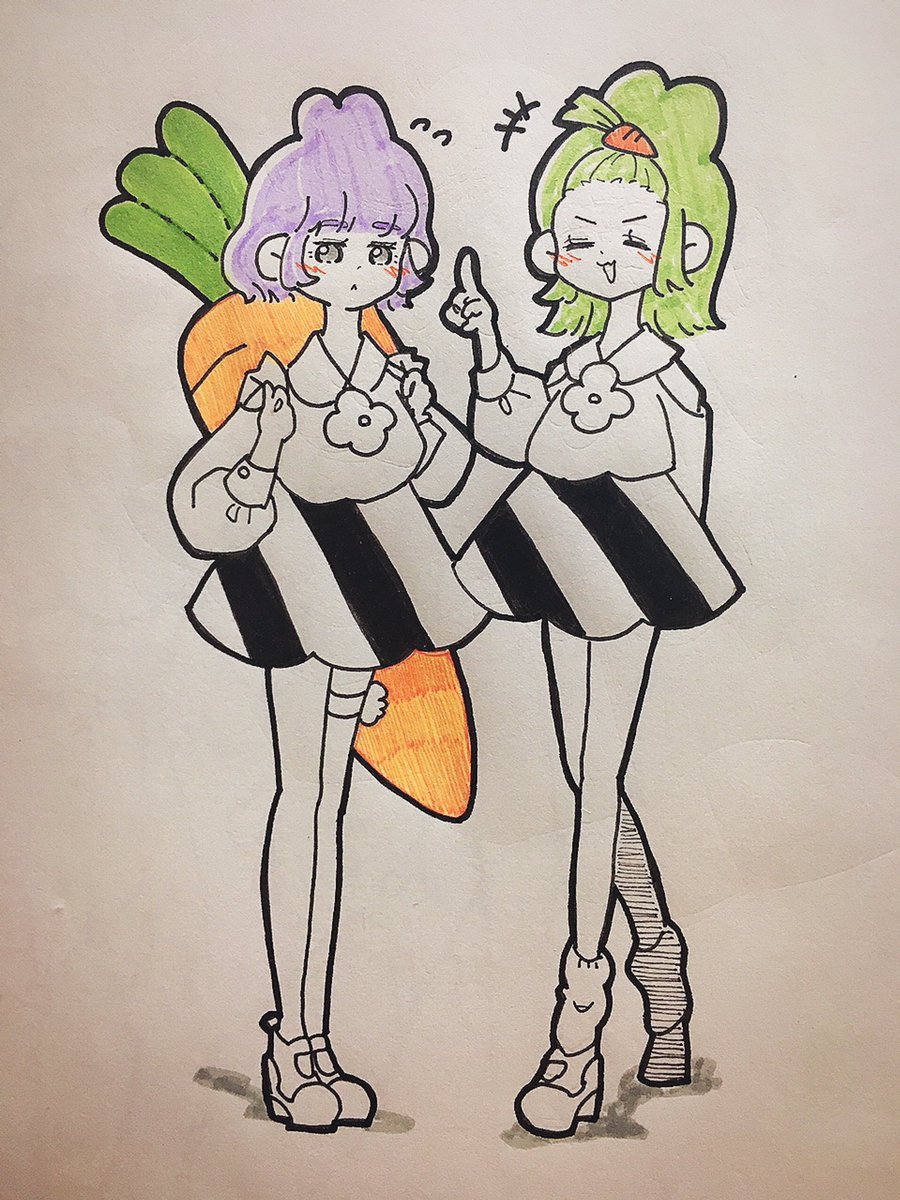 #女の子のイラストだけで興味を持ってくれる方へ届け
🐰🌸🥕 