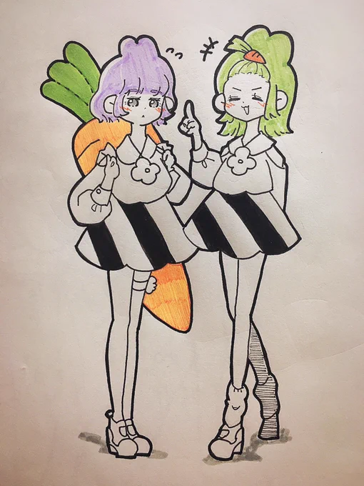 #女の子のイラストだけで興味を持ってくれる方へ届け
🐰🌸🥕 