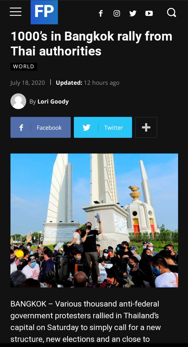 #เยาวชนปลดแอก #FreeYOUTH ในสื่อต่างประเทศ (6)