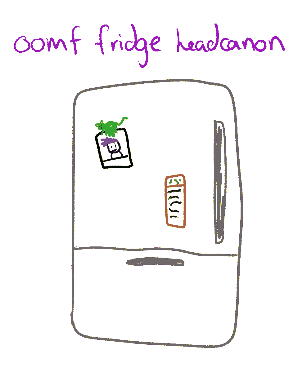 headcanon of oomf's fridge (fridgling) 