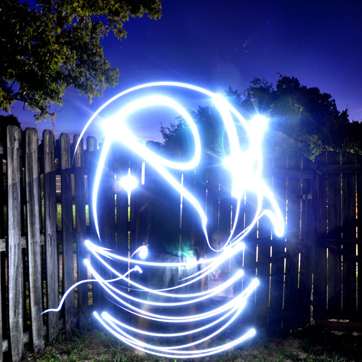 RyInSpace's tweet photo. Father, Son, and the Holy Comet. #NEOWISE! Rafi and I painted the night with a giant "RK" with my phone-light as a creative happy dance after finding Comet NEOWISE. Can you spot it? It's just above the "K". #RNK #RLK #CometSpotting #CometChasing #Astrophotography #CometNEOWISE https://t.co/C5xq1jryct
