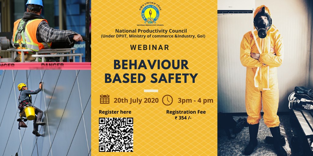 SuvyenduShivak2's tweet photo. @NPC_INDIA_GOV #webinar on #BehaviorBasedSafety is scheduled on 20thJuly at 3pm. Don't miss this. Follow this link https://t.co/JYmRCp4ehT @NPC_INDIA_GOV @azimpremjiuniv @SriSriU @nmims_india @AKTU_Lucknow @FLAMEUniversity @ISBMUniversity @TnuEdu @bhupro @vcofficebhu https://t.co/vi66HlvwiF