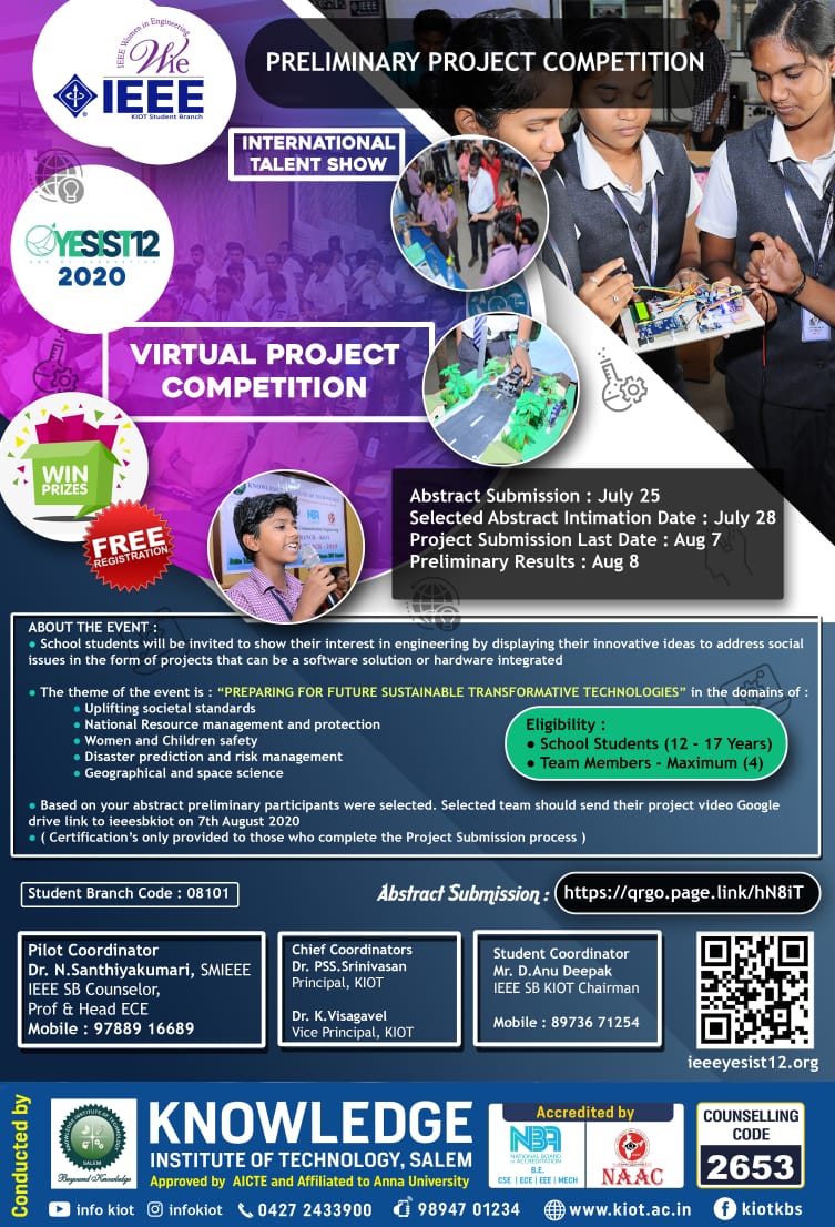 infokiot's tweet photo. International preliminary virtual project competition
#YESIST'12 #JE #TRACK
For school students
Abstract submission : July 25 https://t.co/8egU3xoUyo