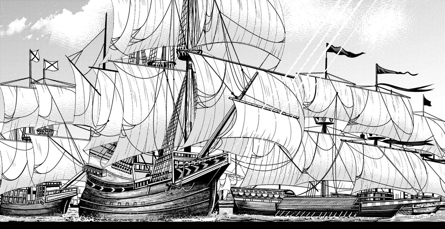 ジェントリ吉田 G Yoshida 15年の夏 スペイン無敵艦隊 以前描いたアルマダ海戦を題材とした漫画から 艦隊は様々な種類の船で編成され排水量500トン以上の立派なガレオン船もあれば そうでないナオやパタチェなども多くありました なかでも特徴的なのは ジェントリ吉田 G Yoshida 15年の夏 スペイン無敵艦隊 以前描いたアルマダ海戦を題材とした漫画から 艦隊は様々な種類の船で編成され排水量500トン以上の立派なガレオン船もあれば そうでないナオやパタチェなども多くありました なかでも特徴的なのは