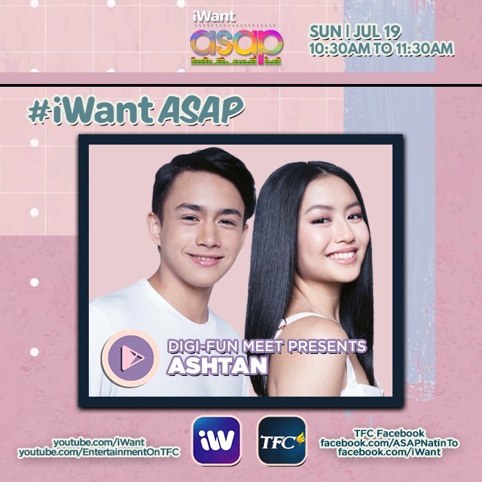 starhuntabscbn's tweet photo. Catch Ashley and Tan today on iWant ASAP! 🌟 https://t.co/4LGijyoy7V