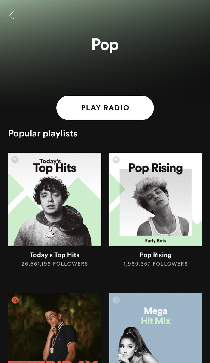 jxdnrockstarr's tweet image. Omg jaden is the cover of the pop rising playlist on Spotify