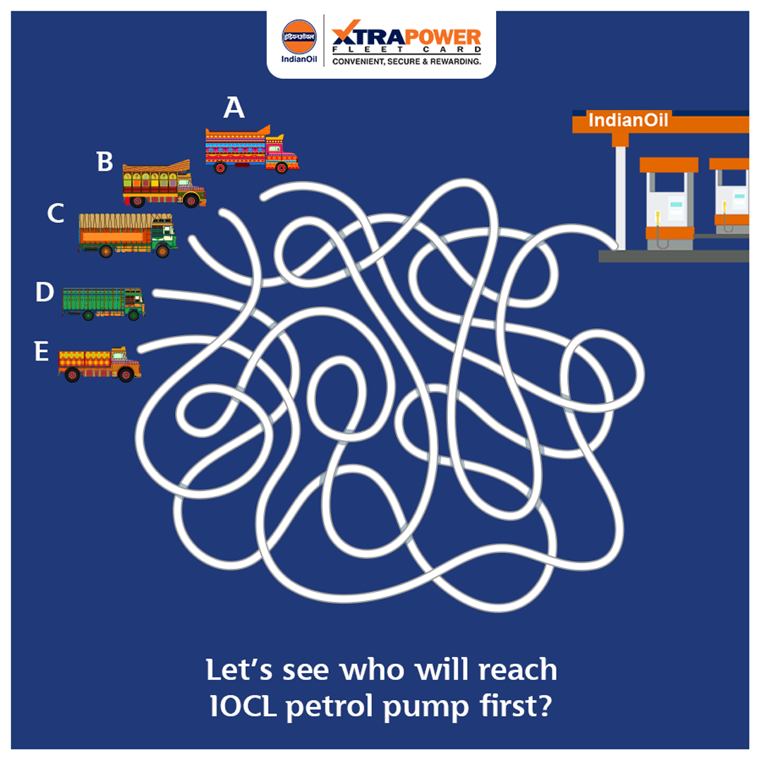 IOCXTRAPOWER's tweet photo. Can you find out who will reach the IOCL #petrolpump first ❓
Comment below 👇
.

#XTRAPOWER #funtime #fleets #fleetcard #fuel #Indian #Oil @IndianOilcl @IndianOil_Highw @IOCRetail https://t.co/Nh71t6UxrL
