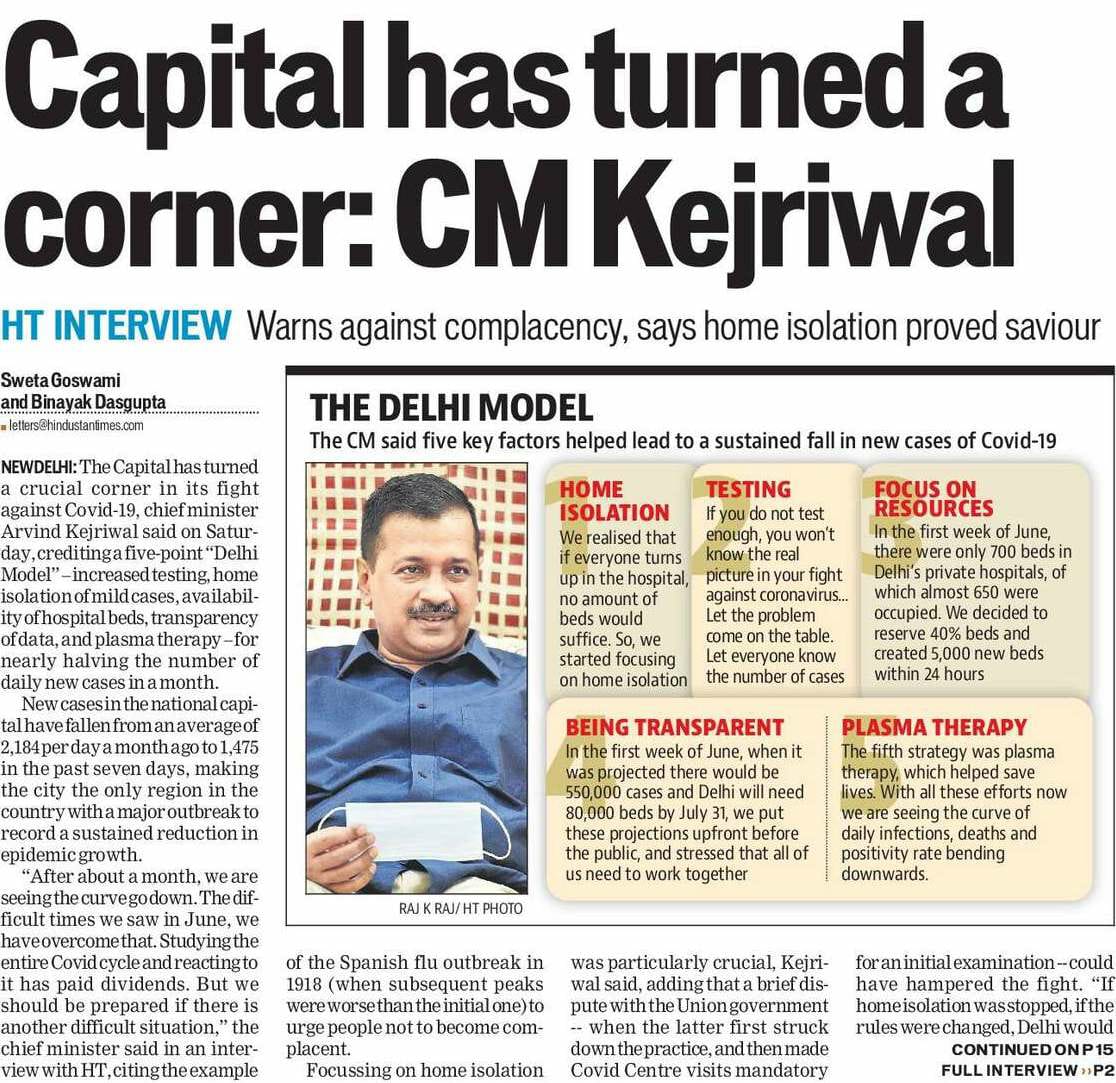 ArvindKejriwal's tweet photo. How did the people of Delhi defeat Corona? Do read...
https://t.co/WkHub7mqWP https://t.co/eJTefhgPEo