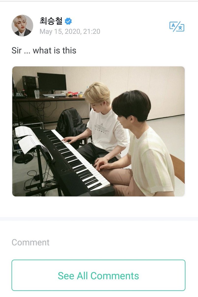 That time CSC posted a picture of him and YJH on WV.....