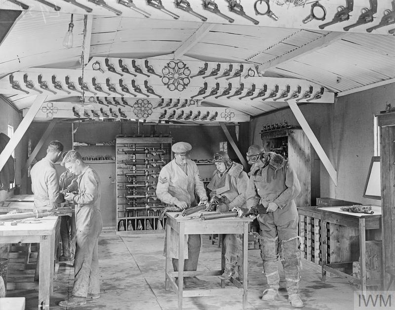 ThisDayInWWI's tweet photo. July 19 1918 War photographer #DavidMcLellan takes this photo, IWM Q 12087, of the armoury of the 149th Night Bombing Squadron at their aerodrome near St. Omer   

1918-07-19
Jul 19 1918
https://t.co/IQtF9v2UbL https://t.co/Bv1nVBECMc