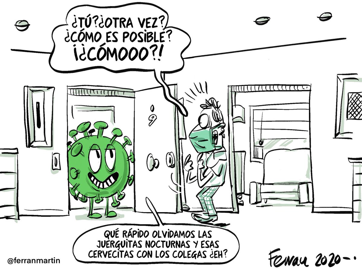 Otra vez. Nueva viñeta de la serie #HUMORVIRAL #rebrotes #coronavirus #covid19 #Verano2020 #viñetas