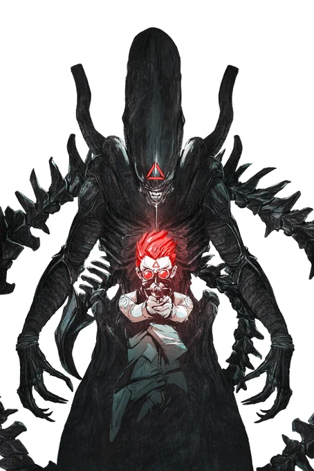 Honored to have the opportunity to draw all the covers for Dark Horse's Alien vs. Predator: Thicker Than Blood. 