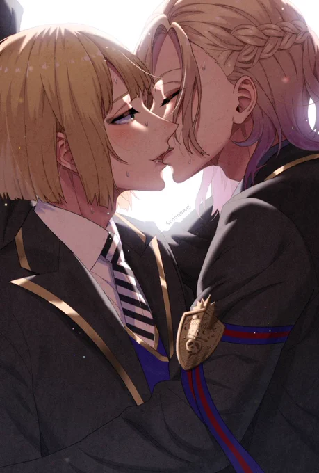 #twst_BL 
ヴィルルク ルージュ滲むのも忘れる 