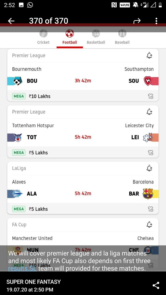 SUPERONEFANTASY's tweet photo. Our schedule for football games today

#Dream11
#LaLiGa
#PremierLeague https://t.co/7tlXskBGpq