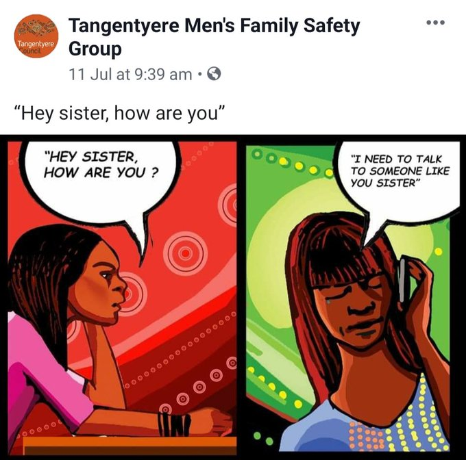 WgarNews's tweet photo. @MGCMum @BlakandBlack @lynlinking @RobRobbEdwards @CorboMaree @ShirleenCampb16 @BakchosGlass @WhteRbbnAdvocat @twtrrr @JennyPineapple2 @rjstrikers @LadyPoop2 @MorpheusBeing @geoffrey_payne @EdmJbg @DewarDeanne @Loud_Lass @CapesJoy @CartwheelPrint @RachelQuayle08 @robynlesley3 @bugwannostra @01000011CS @OddemocracyA @lobbycoorg @IAF__FAI 'Flipping that #GendaStereotypes' #ShirleenCampbell @ShirleenCampb16 | #MumsCanDadsCan #DadsCan #AboriginalDadsCan #AboriginalDads #DadsCanCryAndAskForHelp #DadsCanCry #AboriginalDadsCanCry | #TMFSG #TangentyereMensFamilySafetyGroup | ‘#MenCanGetSupport’ 
https://t.co/1m8R1wKBaR https://t.co/pJ3o98W1km