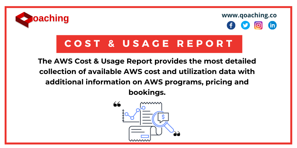qoaching's tweet image. What is AWS Cost &amp;amp; Usage Report?

#aws #amazon #aws#amazonwebservices #costreport #usagereport #finance #fintech #awspricing #awsprograms #awsbookings #cost #tech #technology #it #data #datascience #cloud #cloudcomputing
