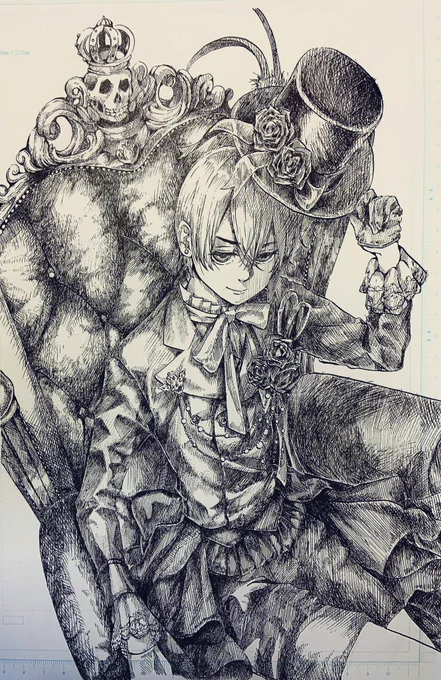 黒執事『シエル』(兄)
模写完成しました!!!!!
元絵も置いておきます

結構気合を入れて描いたので見て頂けたらと思います笑?

オリジナルにも生かしていきます
(‾^‾)ゞ✨

#シエル
#黒執事
#ペン画
#墨汁 