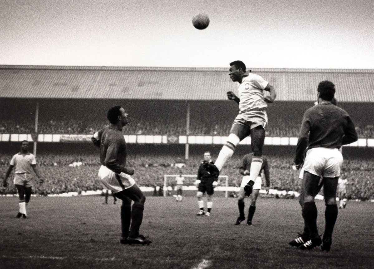  |  #OnThisDay in 1966, Goodison Park hosted the third of five games during the  @FIFAWorldCup. Portugal - Brazil  Simões, Eusébio (2); Rildo 58,479 attendance @EvertonHeritage