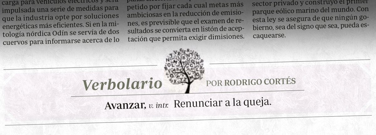Verbolario's tweet photo. «Avanzar»; 12/julio/2020: voz n° MDCCXCIII @rodrigocortes https://t.co/H6gB2njwfC