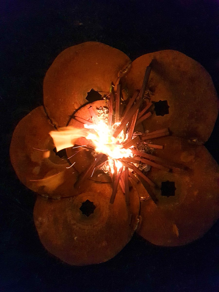 SisterMick's tweet photo. We built this last week, but finally got time to use it tonight. The wife's, plum blossom Wing Chin plough disc fire pit. 
#ForeverSpring, #PraiseSpring #wingchun #firepit https://t.co/pcveznfrxP