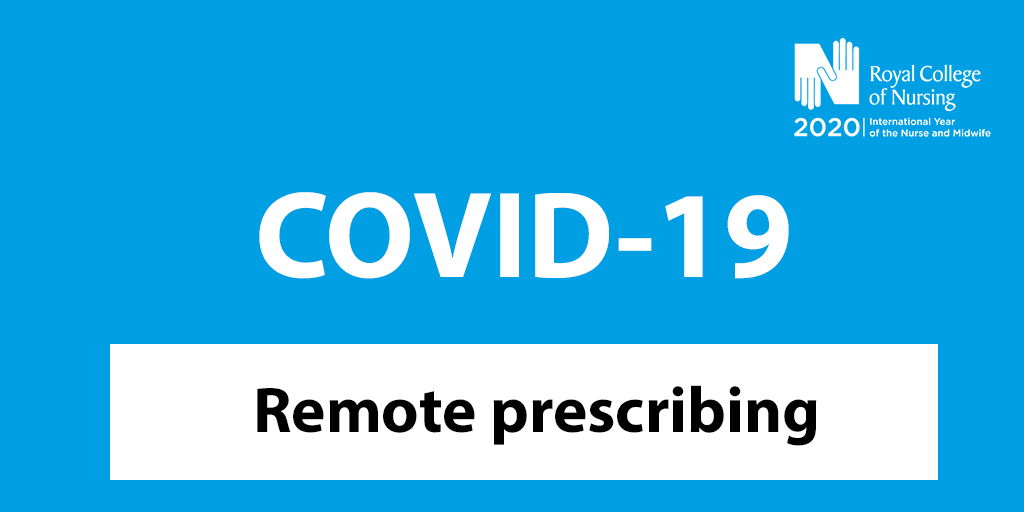 theRCN's tweet photo. We know that nursing staff are prescribing remotely now more than ever. Have you read our guidance on how to prescribe safely under #COVID19?
#RemotePrescribing
👉 https://t.co/6oGq03wSrZ https://t.co/ojTLksykeC