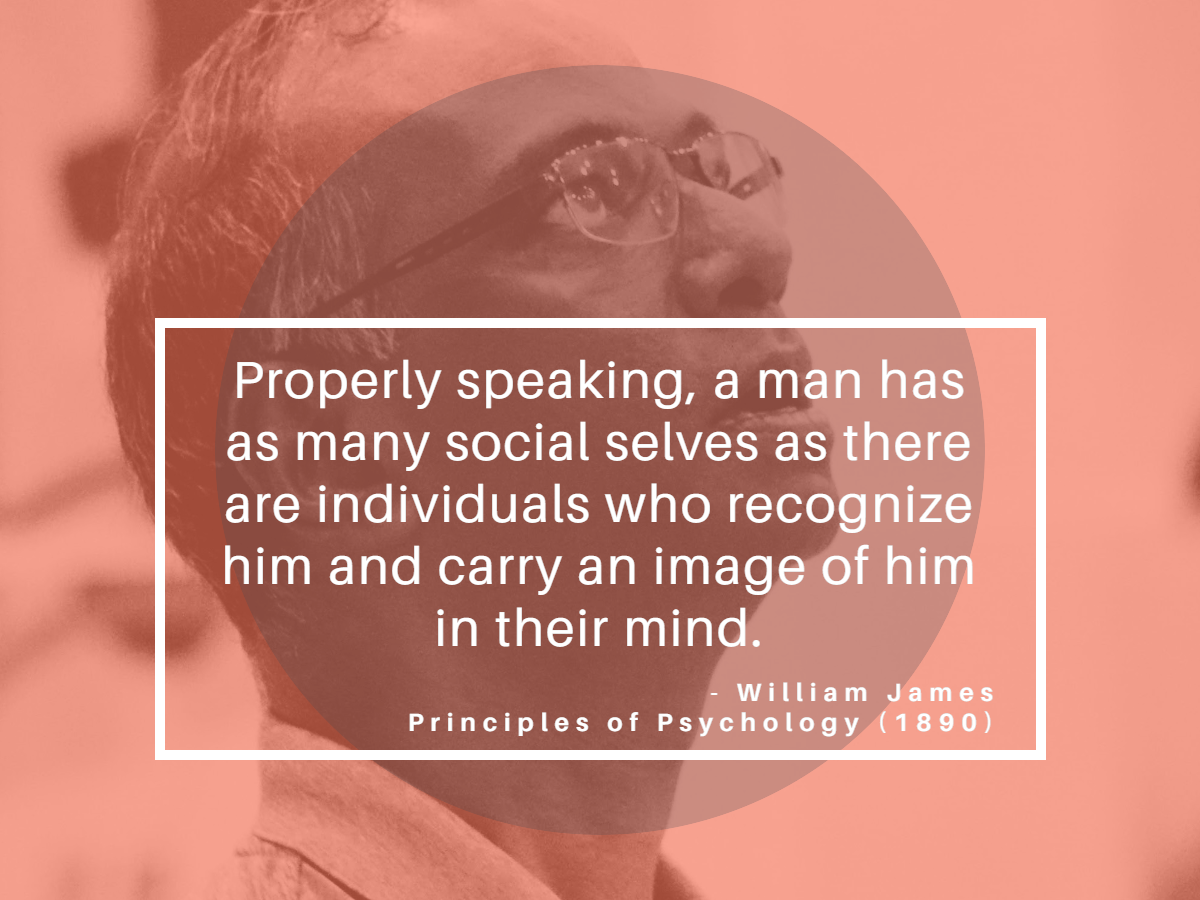 M_Sridharan's tweet photo. Properly speaking, a man has as many social selves as there are individuals who recognize him and carry an image of him in their head.

- William James 
The Principles of Psychology (1890).

#Weekend_Reading #Resonates https://t.co/WS2XCytkJG
