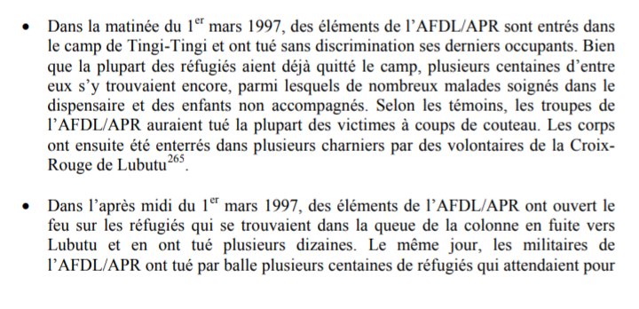 mutikeys's tweet photo. @KabarebeJames @PaulKagame avec l'âge on a tendance à avoir des trou de mémoire. Vous ne savez plus où sont passés les victimes que l'APR a tuées en #RDC?
👇un extrait du #MapingReport pour vous rafraîchir la mémoire.
Ici on parle de Tingi-Ting.
Tic tac ntituzibagirwa
#Rwanda https://t.co/jYxbQsVx3W