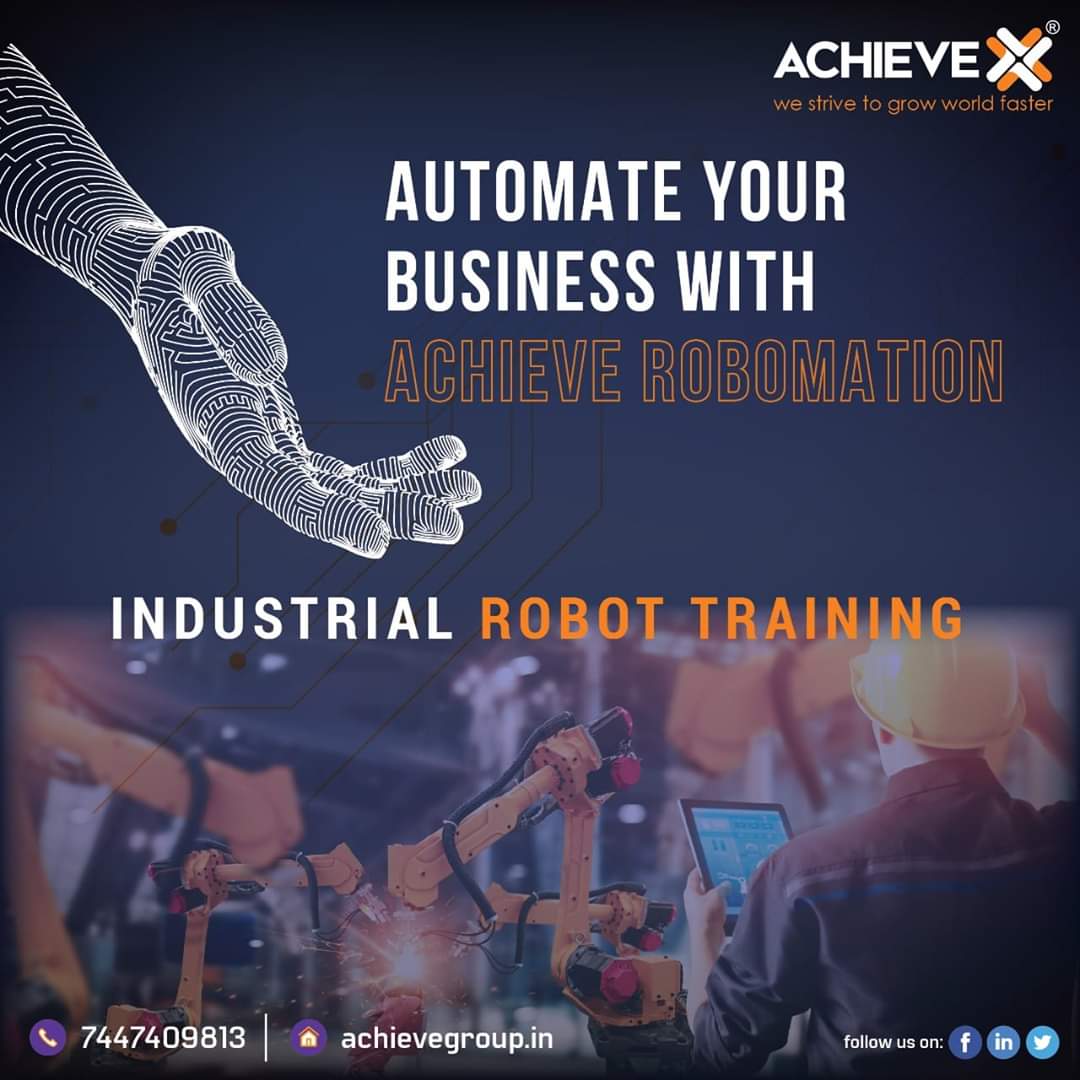 ARobomation's tweet photo. #MISSIONAUTOMATION

We provide 100 % practical oriented training courses on different types of industrial Robot.

Call us today to know more about INDUSTRIAL ROBOT TRAINING.

#Achieverobomation #Achieve #Robots #Automation #Company #Future #machines #Automationcompanies https://t.co/g5yqJz9OXV