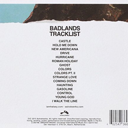 top 3 from badlands by halsey