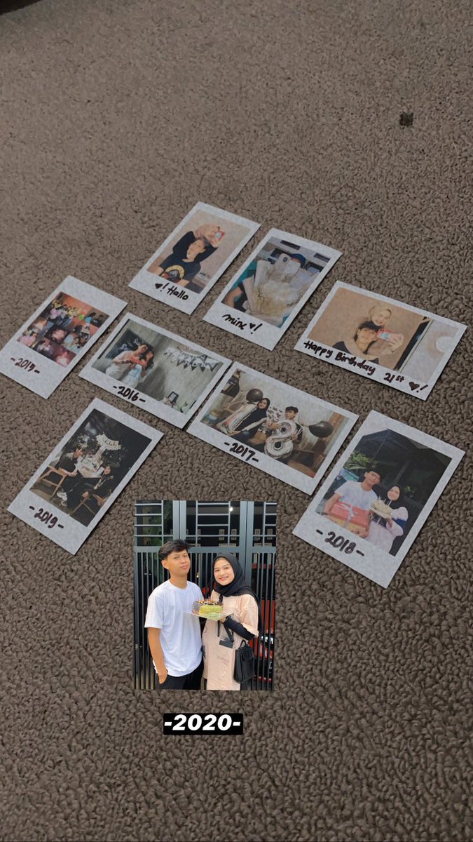 Tahun ke tahun, waktu rayain ulang tahun nya doi💜