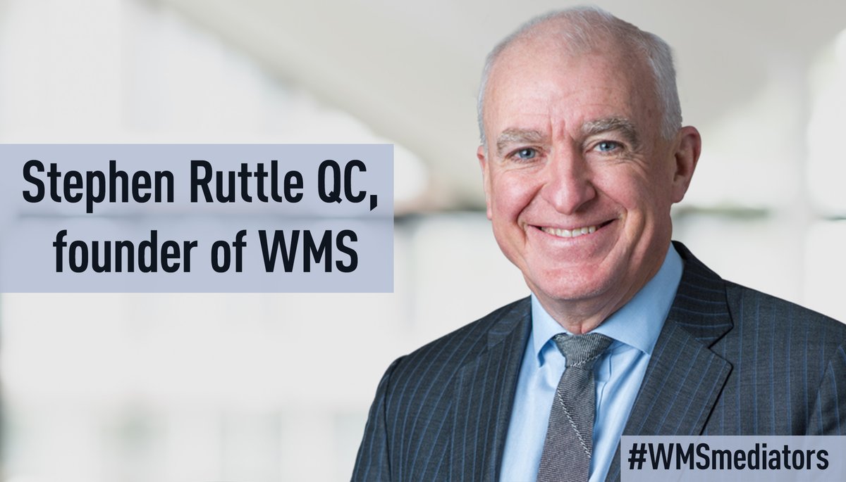 wmsmediation's tweet photo. #WMSmediators
Stephen Ruttle QC. One of UK’s leading mediators. Was listed in Who’s Who Legal's Top 10 Most Respected Commercial Mediators In The World. Mediated 1000s of high-value cases of every legal type, in public and private sectors. Full profile:
https://t.co/ND8vbM8np2 https://t.co/l79Tog410G
