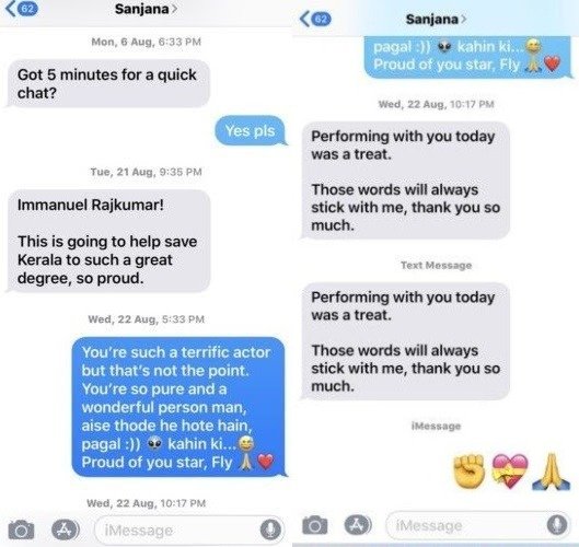 Ultimately disheartened by all the character assassination happening against him by people with "agenda", his PR being ineffective & Sanjana still Silent, Sushant took it upon himself to prove the metoo allegations false and put out chat ss between him & Sanjana on Oct 18 2018 