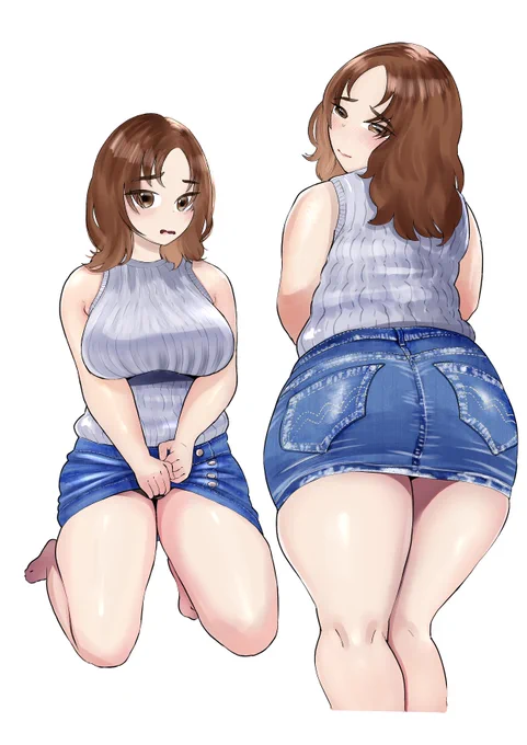 デニムスカートと藍さん 