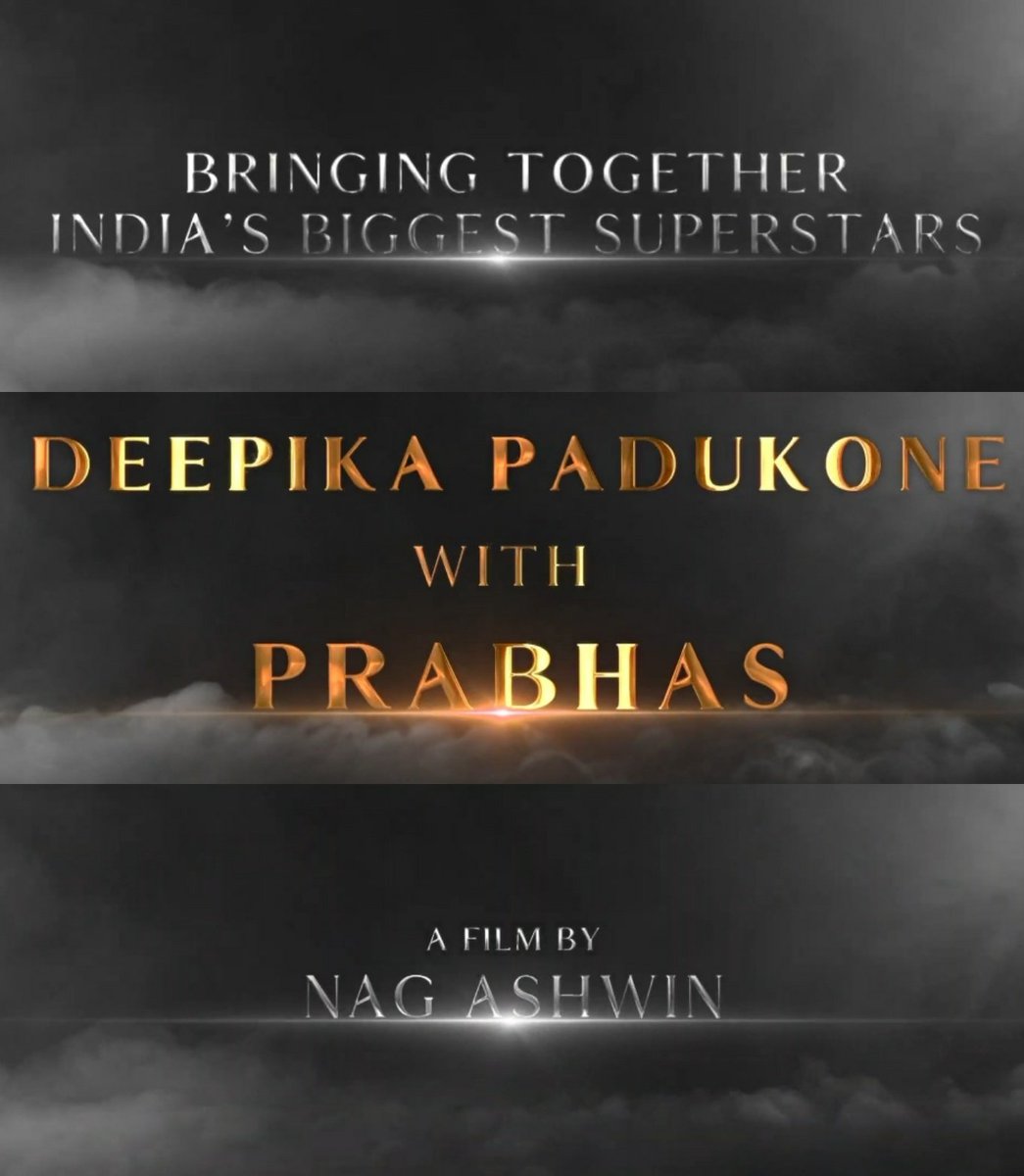 LetsOTT GLOBAL on Twitter: "Confirmed: Prabhas and Deepika ...
