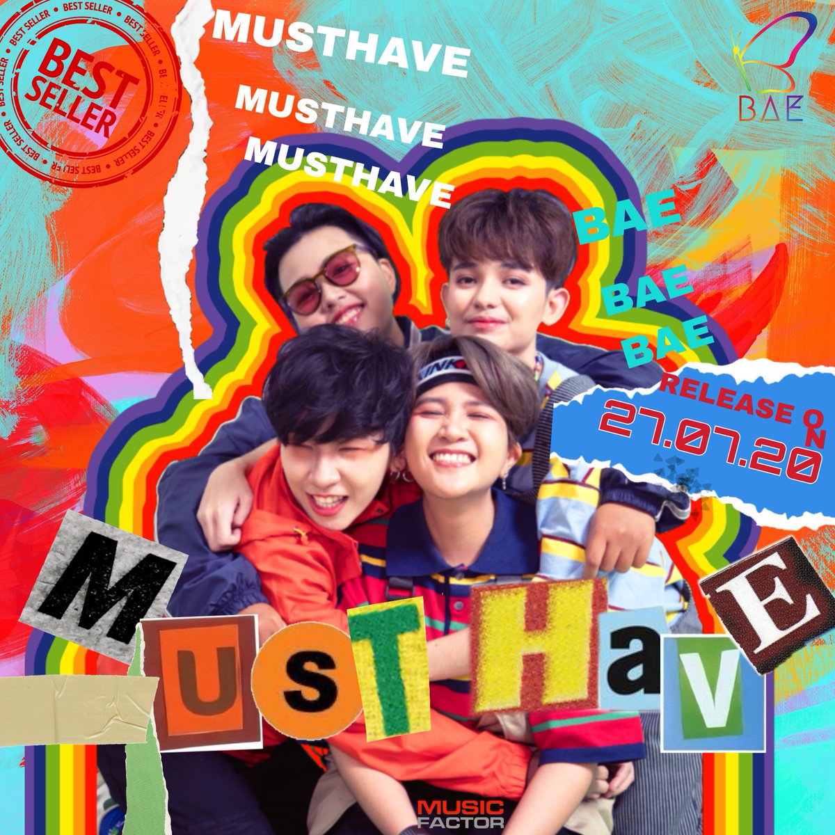 BAE_MusicFactor's tweet photo. BAE 1 ST DIGITAL SINGLE
'ของมันต้องมี : (MUST HAVE)'

GROUP CONCEPT PHOTO [#MUSTHAVE]

🎧 27.07.2020 RELEASE

#BAEbandTH #canbeyourbae
#BAElgbt #วงเบ
#MusicFactor
#LGBTQ https://t.co/iAZFF3ysXD