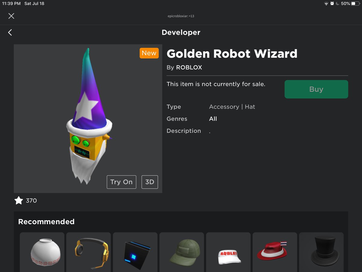 epicrobloxiar's tweet photo. Wasn’t this supposed to be for a Roblox sale and the sale got canceled? Also it has the New tag? https://t.co/xxrC5s2NK5