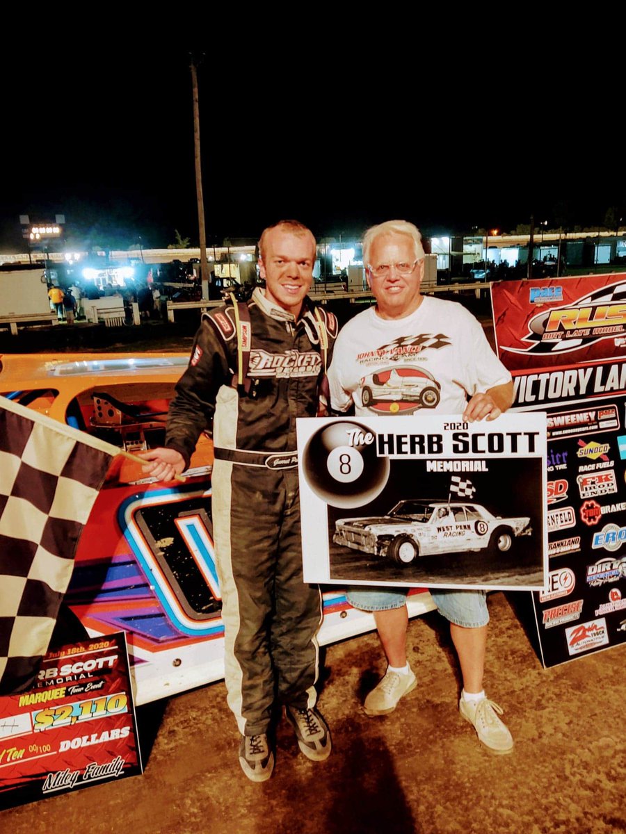 RUSHLM's tweet photo. .@gpaugh03 celebrates his 1st career @paceperformance Touring Series win taking the $2110 Herb Scott Memorial over a stout 41-car field @PAMotorSpeedway https://t.co/uQvA6lIMyw
