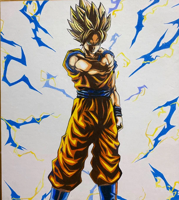 「色褪せぬ伝説」孫悟空

#ドラゴンボール
#ドッカンバトル
#孫悟空
#色鉛筆
#模写
#極限 ㊗️? 