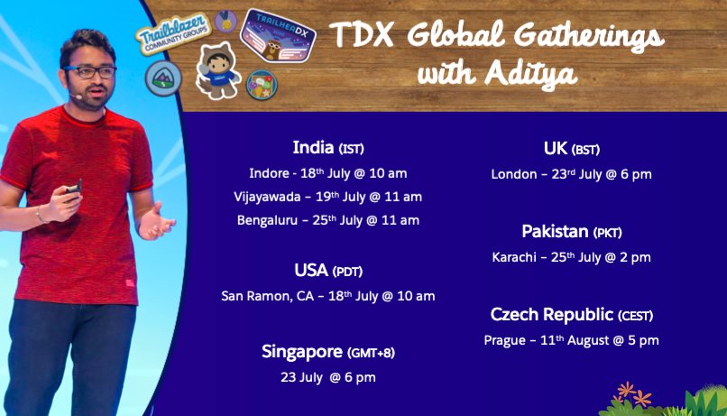 The hot topic of #tdx20 is salesforce anywhere 
Here comes @adityanaag Everywhere,, who is going to take more sessions on this tdx20 ,,now he is in our den @Vijayawada_SFDC ,,make your Sunday morning bang one click away to join 
#TDX20GG