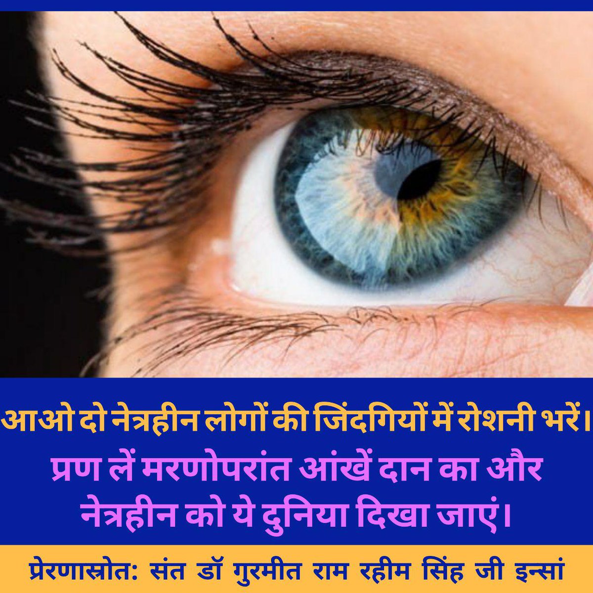 khushiArora1735's tweet photo. #ServingBeyondLife 
The volunteers of @derasachasauda are making their life worthy by signing up for voluntary posthumous eye and body donation .... With the aim to serve humanity beyond life. This inspiration of making life worthy is given by @Gurmeetramrahim ji insan https://t.co/hbmgUolFBz