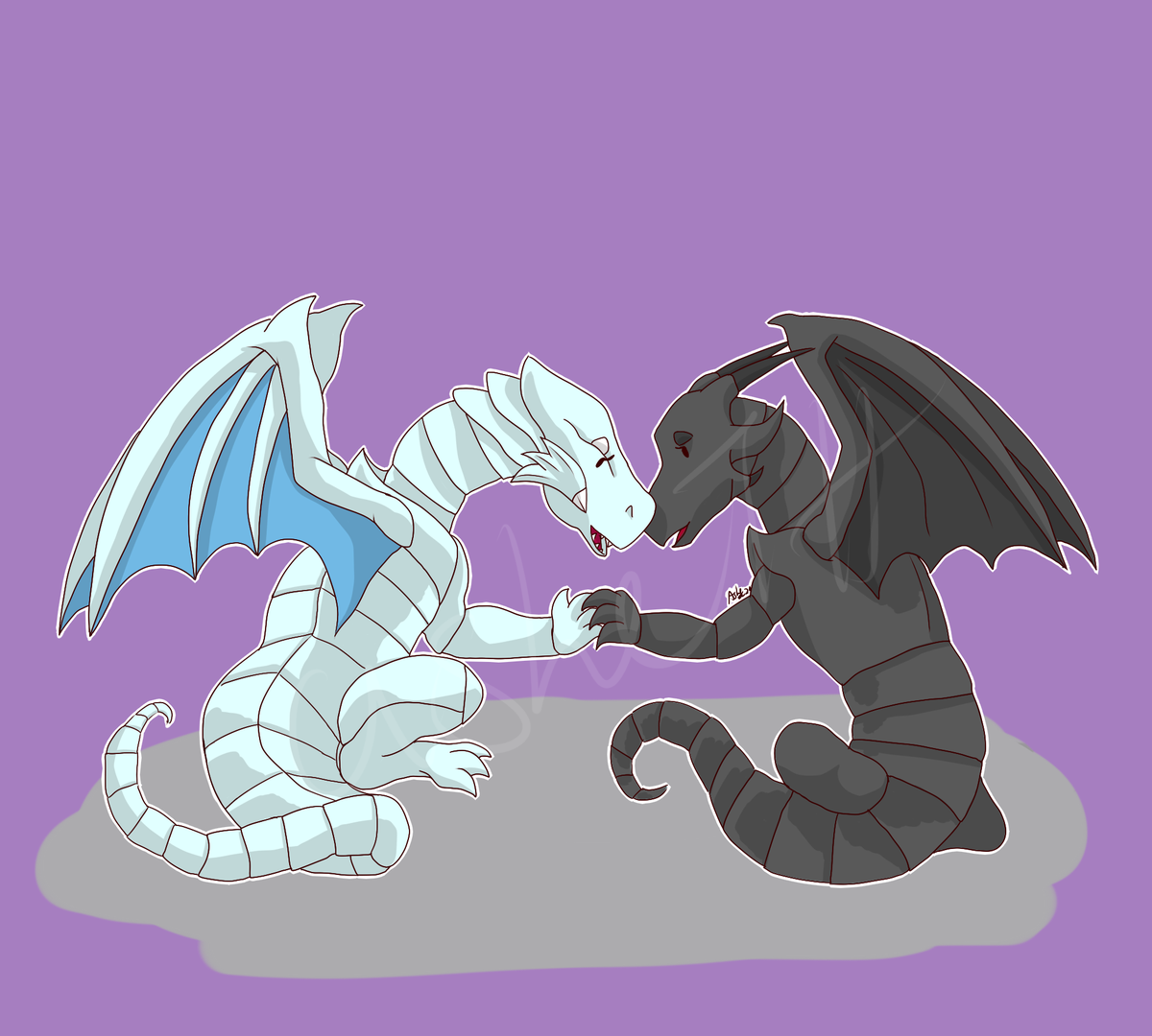 EmileeAshe's tweet photo. They're lesbians!!!! #yugioh #blueeyeswhitedragon #redeyesblackdragon #REBD #yugiohDM #dragons https://t.co/JHKNUHZXK8