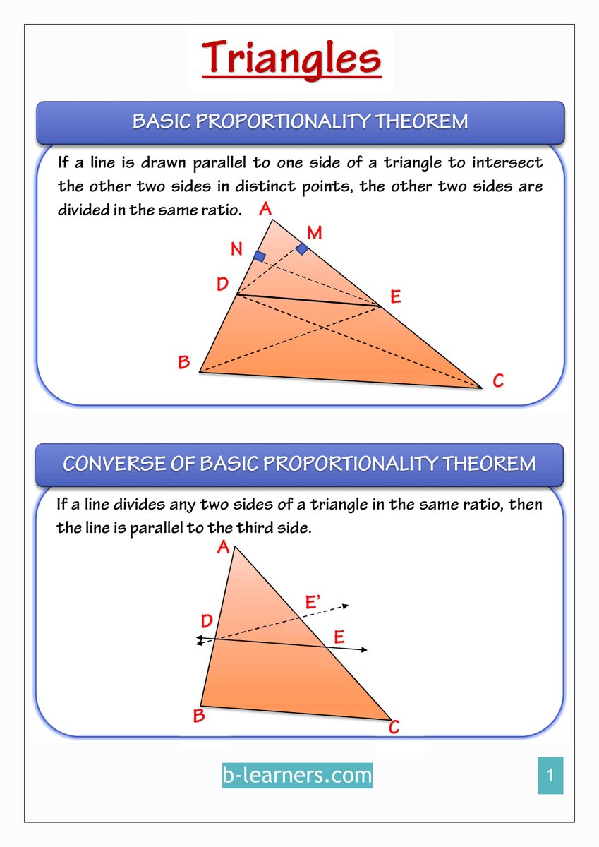 BLearner1's tweet photo. Basic Proportionality Theorem &amp; Inverse : https://t.co/JvZPGpjU6v

#blearnersacademy #maths #CBSE https://t.co/cA88owbI7r
