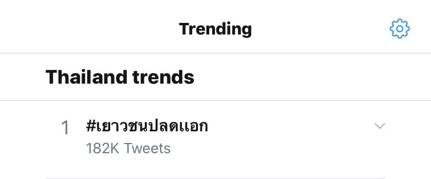CHaleonis's tweet photo. ทุกคนนนนนน เทรนด์ไทยกับมาอยู่อันดับ 1 แล้ว!!!!!!!!!! จำไว้นะคะ ****noตัวเลขเดี่ยวๆ Noอีโมจิ!!!!!!!!!!!!!!**** วันนี้เราต้องทำให้กลับไปอยู่ 1ใน 10 ของเทรนด์โลกอีกครั้ง สื่อตปท.จะได้สนใจทำข่าว!!! เพราะสื่อหลักในประเทศเรามันพึ่งไม่ได้ #เยาวชนปลดเเอก https://t.co/83S3La9ovf