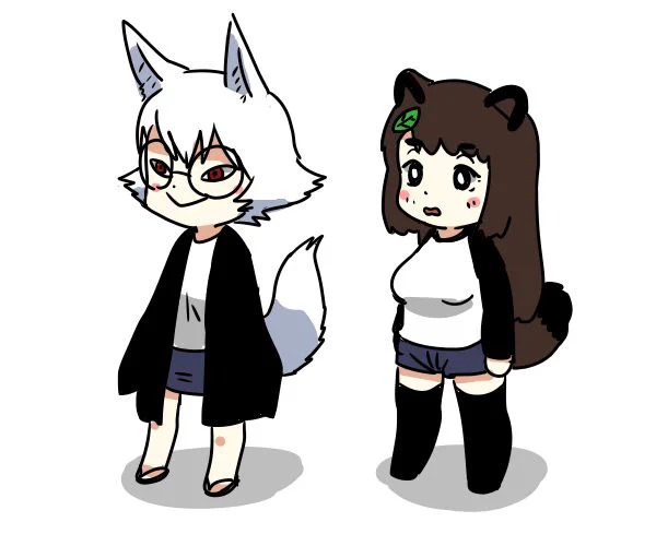 うちのきつねとたぬき 