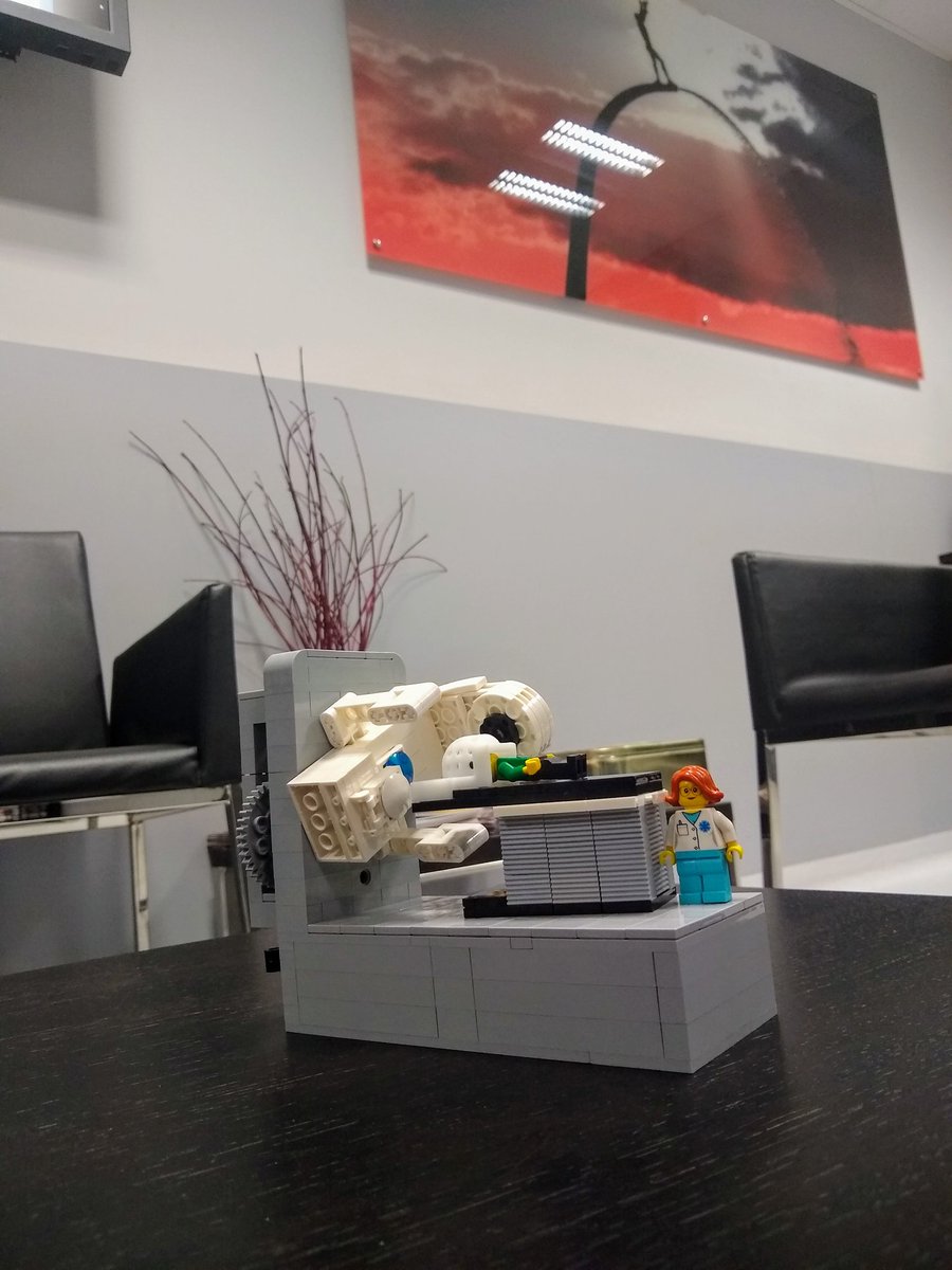 MichelOdile5's tweet photo. Tks to @TargetingCancer  and @JulieMcCrossin , our waiting room  is equiped with a nice Linac  @connorsbricks ! @europehospitals #radiotherapy  #radonc #medphy @BHPA_BVZF_SBPH https://t.co/0Ra0tDC853