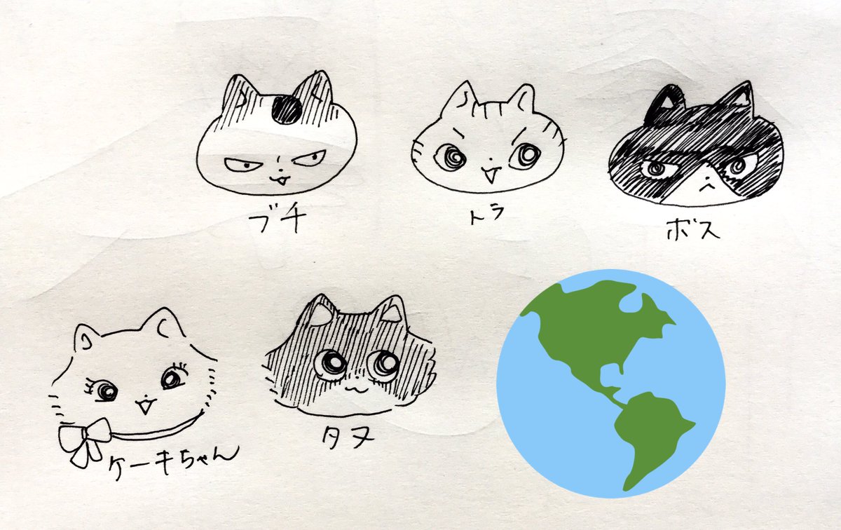 ねこーず
ほかのお友達もキャラあるのでポツポツ出せたらいいなー 