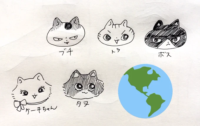 ねこーず
ほかのお友達もキャラあるのでポツポツ出せたらいいなー 