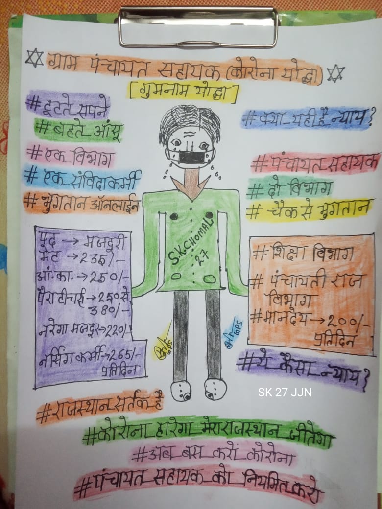 Maheshsaini32's tweet photo. मुख्यमंत्री @ashokgehlot51 
प्रदेशाध्यक्ष @GovindDotasra 
���पके राज मे पंचायत सहायक ठगा सा दिखाई दे रहे है| अब तो हमारी पुकार सुनो सरकार
#Regulate_panchayat_sahayak 
#पंचायत_सहायक_कोे_नियमित_करो 
#बंद_करो_कमेटी_के_खेल https://t.co/zIZym4n0Lf