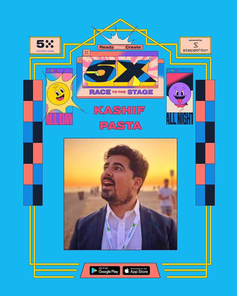 Stepathlon's tweet photo. Exclusive performances on the 5X Fest app are looking🔥 Progress stage to stage and unlock these exclusive performances when the race starts on Aug 28th. Many more artists &amp; creators TBA!

Race to the Stage powered by Stepathlon

@5xfest

#Stepathlon #racetothestage https://t.co/7McmrJZydg